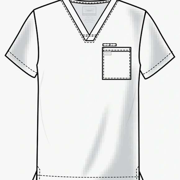 Cherokee Scrubs for Men V-Neck Top, Workwear Professionals Soft Stretch - Picture 3 of 6